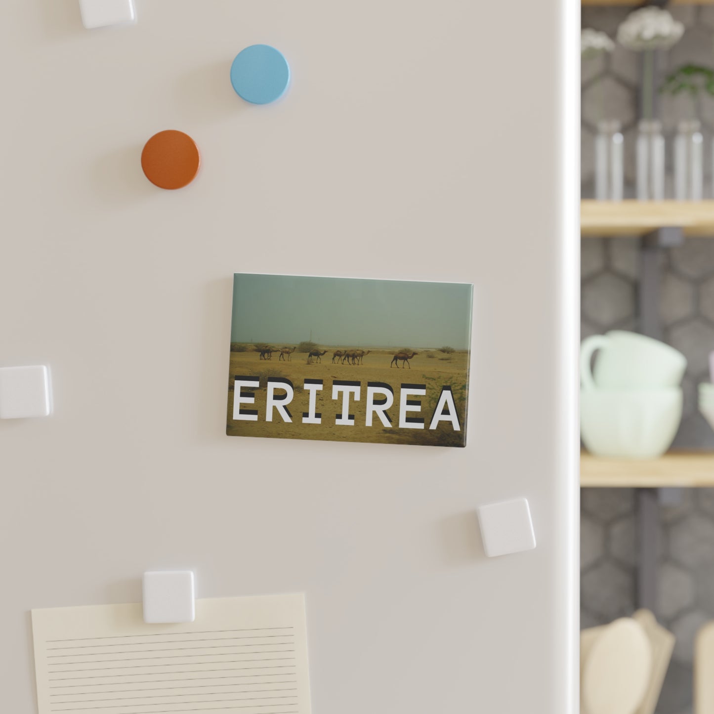 ERITREA Button Magnet, Rectangle (1 & 10 pcs)